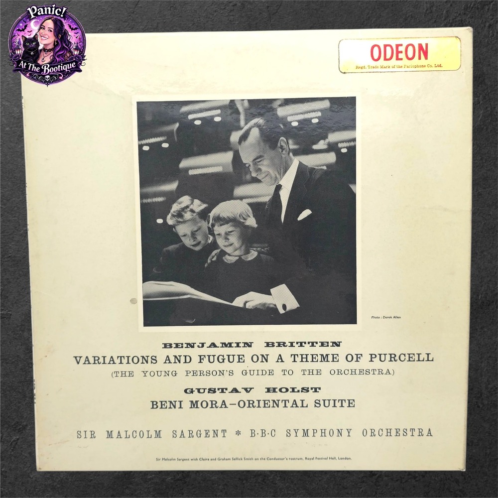 Odeon Britten Holst Vinyl 10" Sargent BBC Symphony Orchestra BSD 754 Classical